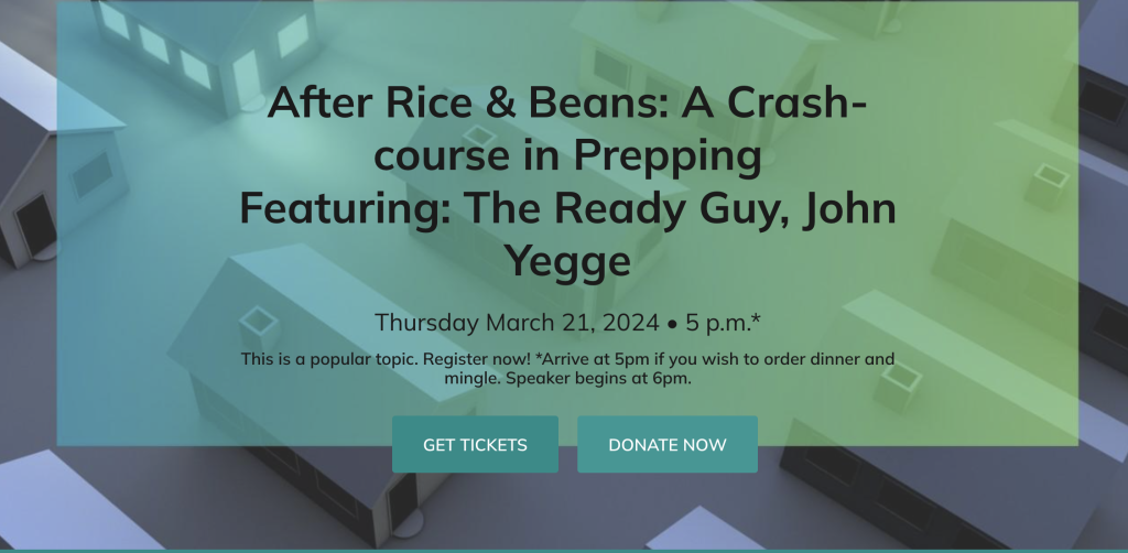After Rice & Beans: A Crash-course in Prepping